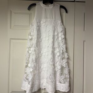 Adorable Robbie Bee White Lace Floral Dress